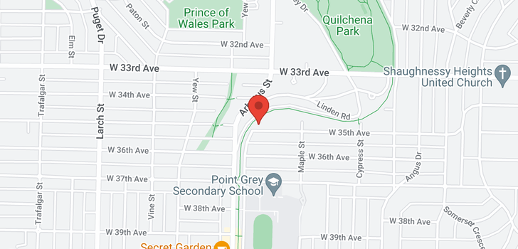 map of 2095 W 35TH AVENUE